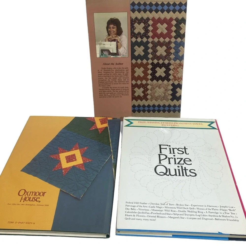 Lot of 5 Quilting Books Lap Quilts Scrap American Country Even More‎ First Prize
